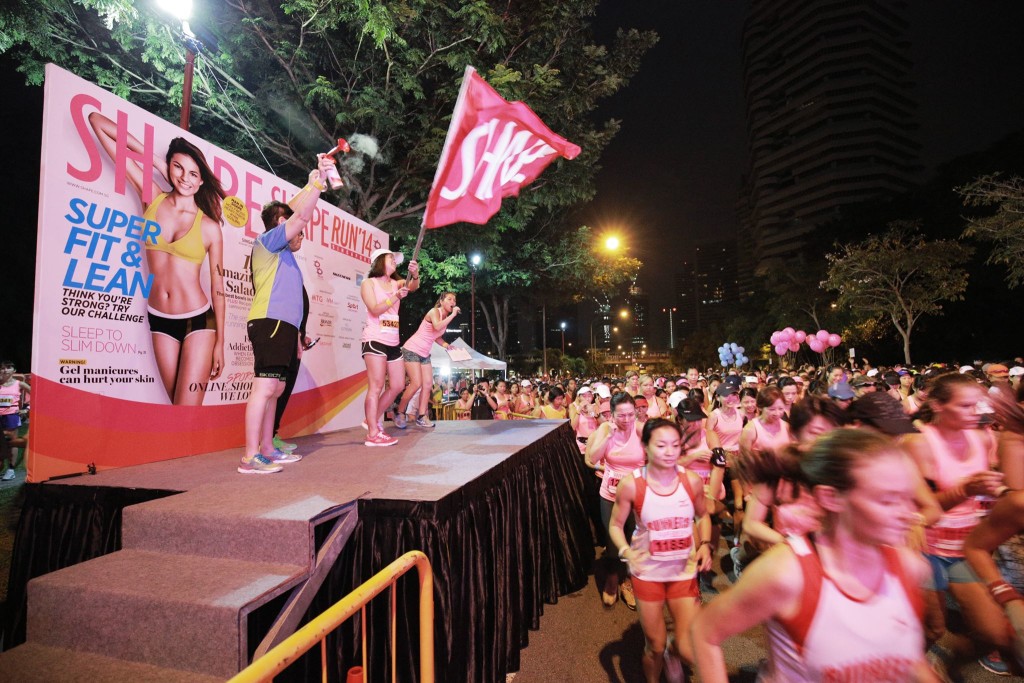 Shape Run 2015 flags off! Photo by: Shape Singapore.
