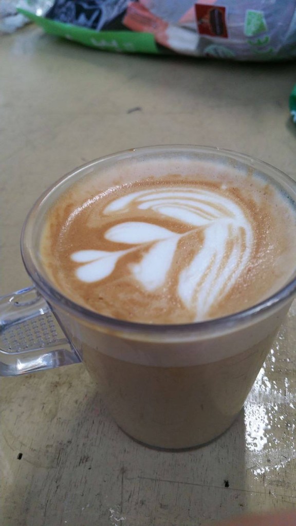 There was a freely brewed coffee machine at the race site. [Photo courtesy of Quek EeMeng]