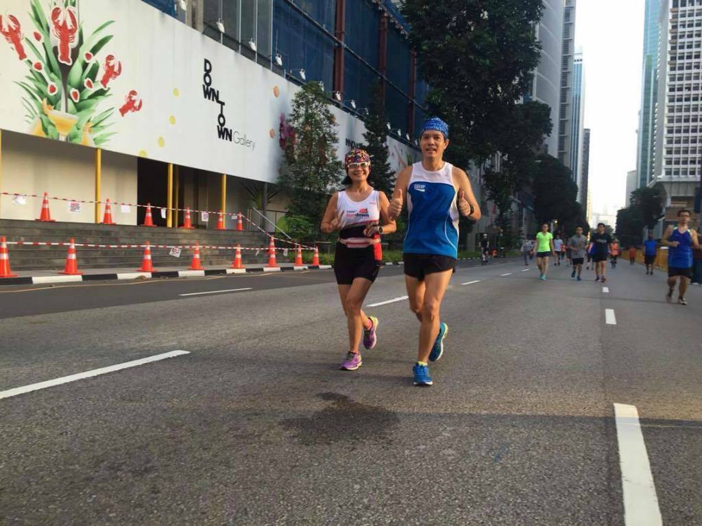 Doris (left) runs on open roads. [Photo from Doris]