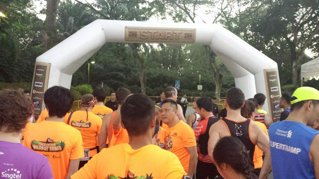 The starting line at the Safari Zoo Run 2016. [Photo credit to Simon Lau]