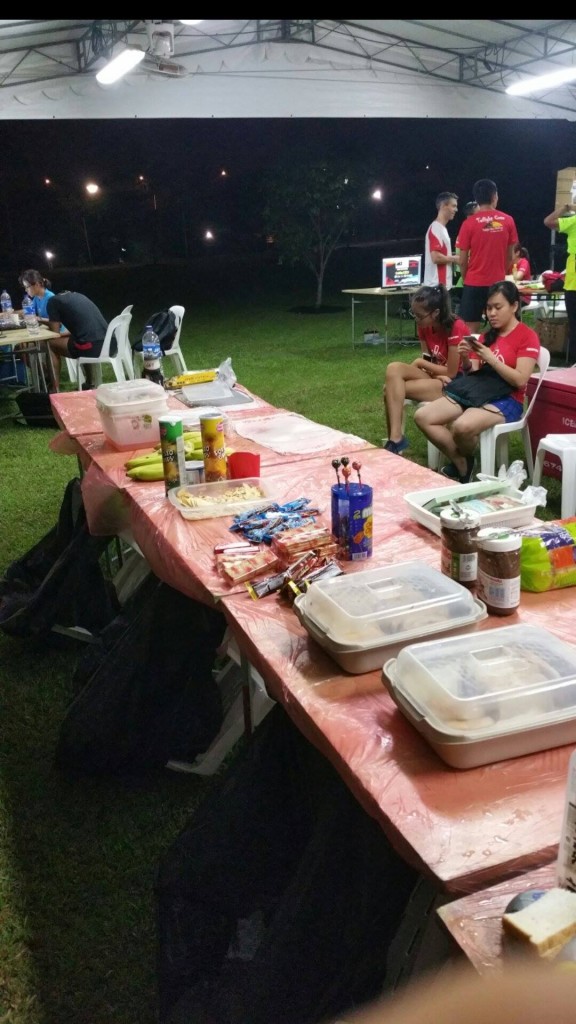 There was still food available at the race site at 4am. [Photo courtesy of Quek EeMeng]