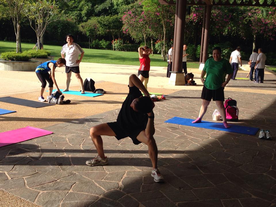 A 4by4 functional exercise session taking place.