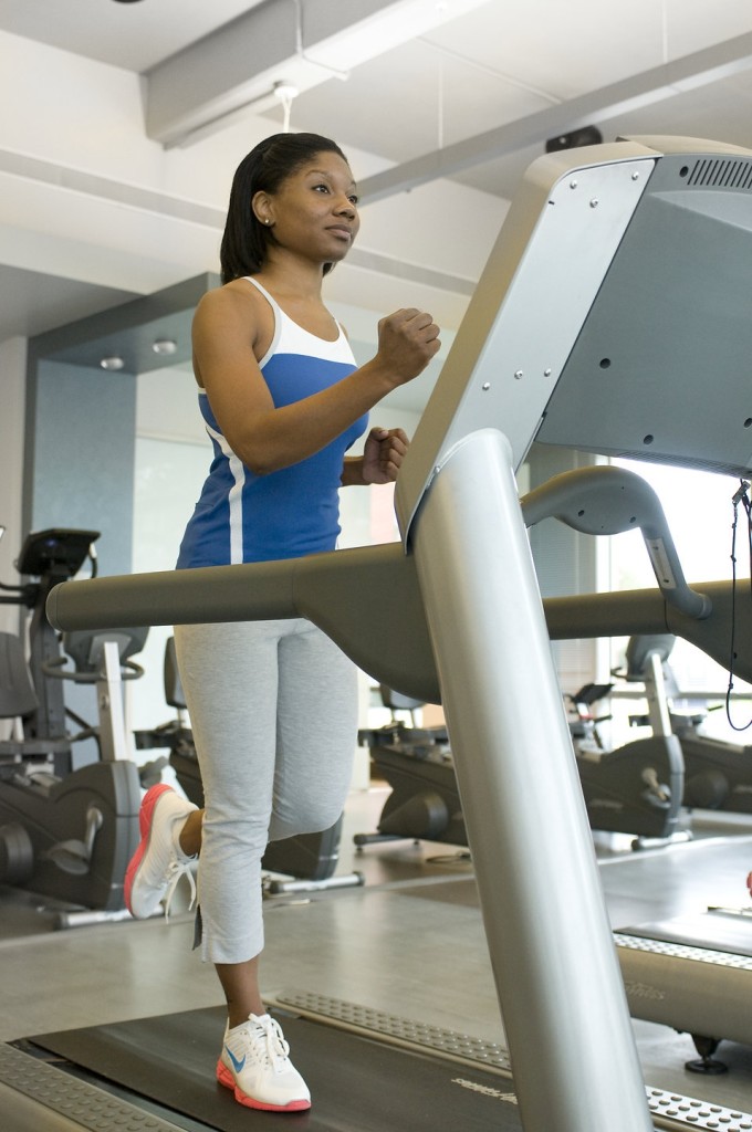 Treadmill running is a decent substitute for the outdoor version. [Photo from CDC/ Amanda Mills]
