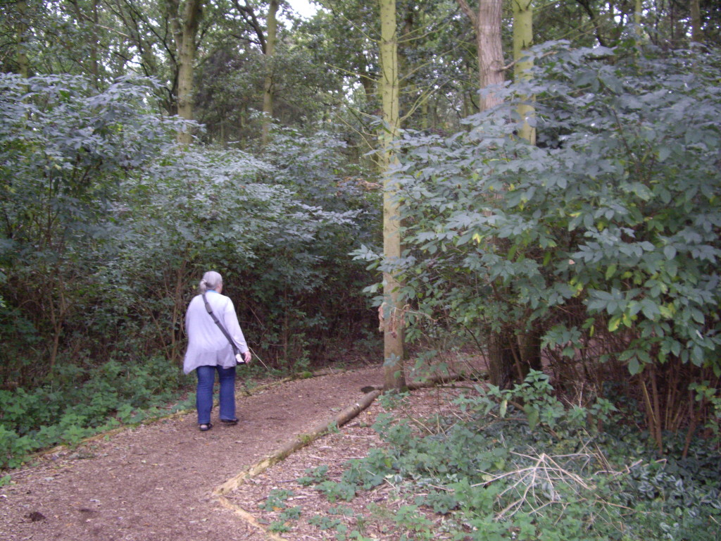 Liz Stewart, walking in walking at Stratford upon Avon, a medieval market town in England’s West Midlands, in 2014.