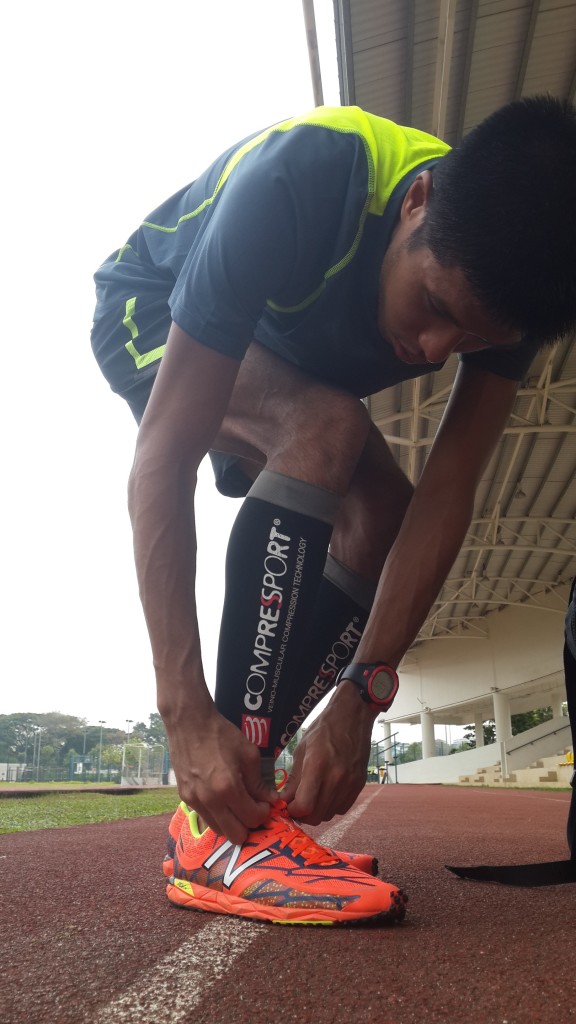 Don't keep on thinking about the race - especially as you're getting ready for it.