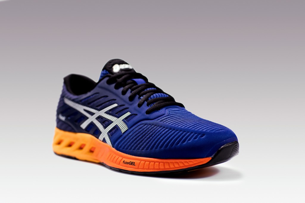 The men's version of the ASICS FuzeX shoe is a different colour. [Photo courtesy of ASICS].