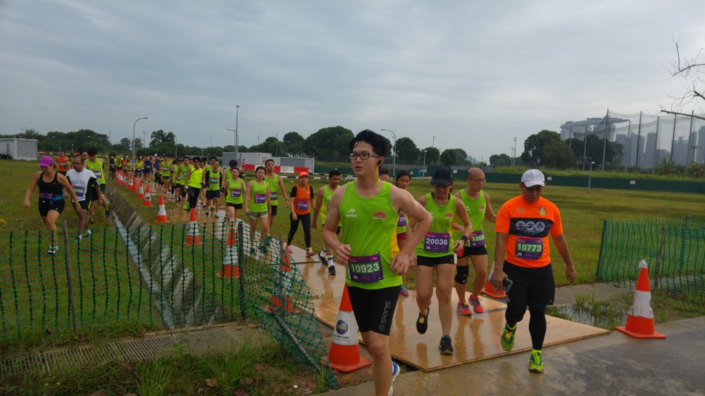 10KM runners spotted when I was cycling to the race site.