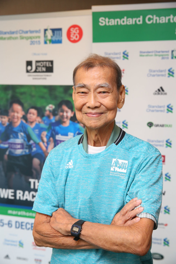 Chan Meng Hui completed his 101st marathon on 6 December. (Photo credit to SCMS).