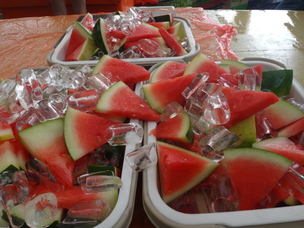 Watermelons were available...for those who were sick of bananas!