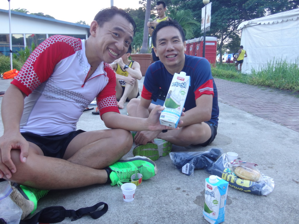 Sng Boon Heng loved the coconut juice!