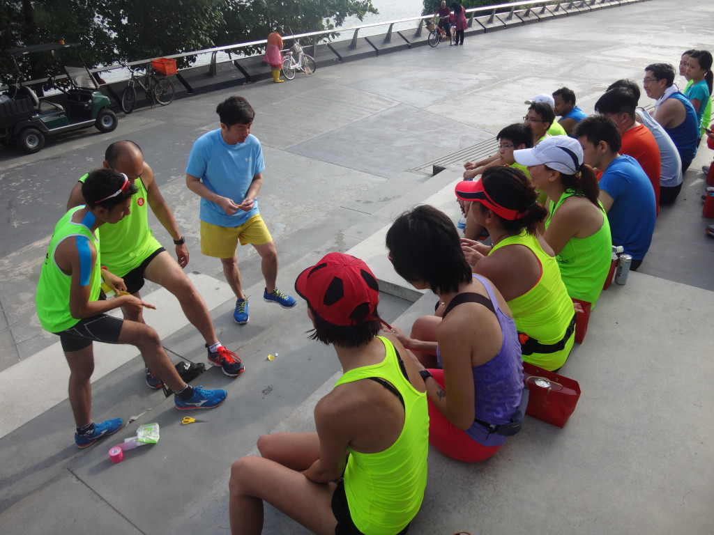 We ended the session with a talk on kinesiology taping.