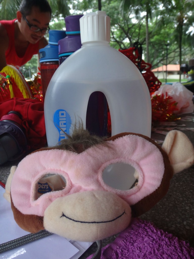 A monkey mask to mark the Year of the Monkey.