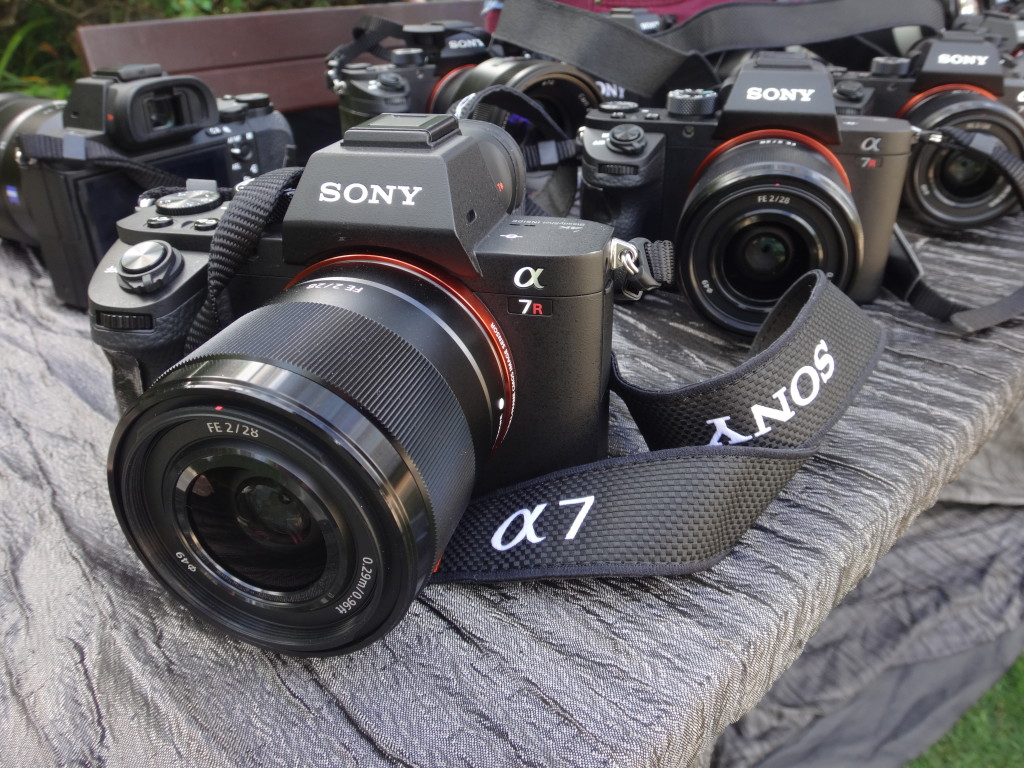 Sony a7RII cameras waiting for the media to test out.