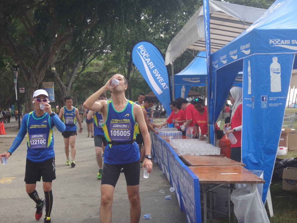 Running is thirsty work.