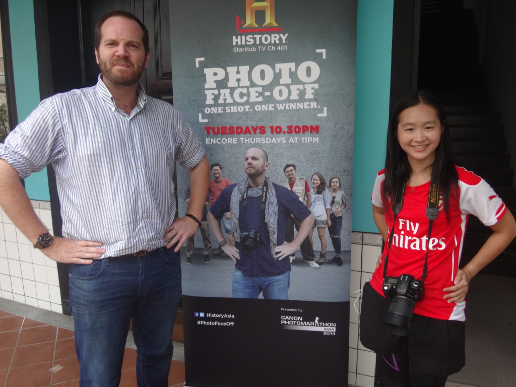 With Photo Face Off's resident professional photgrapher, Justin Mott.