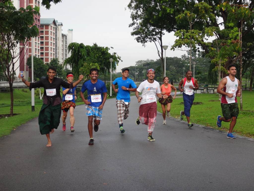 Still plenty of energy left - as they approach the finishing line!