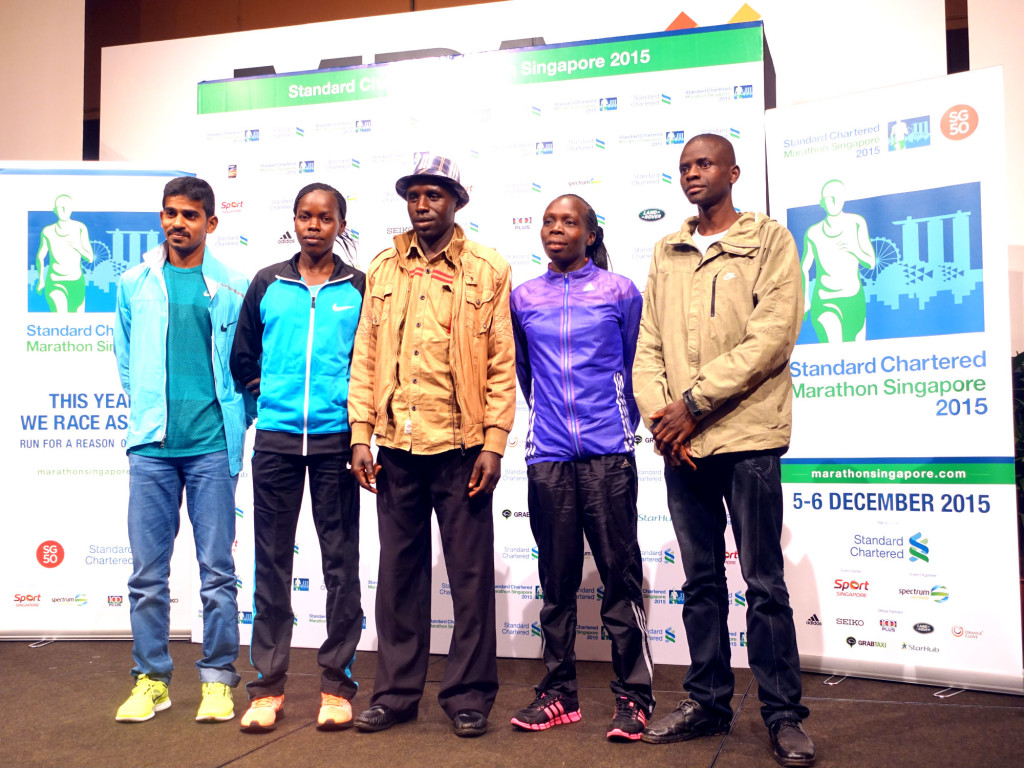 The elite field at the SCMS 2015 press conference.