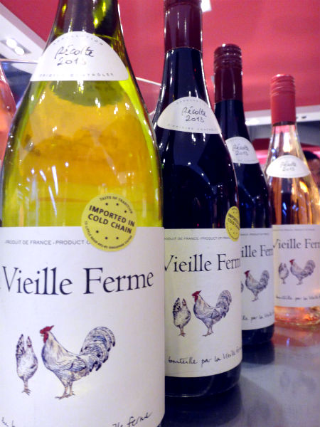 Tips were given at a tasting session of wines by French winery La Vieille Ferme.