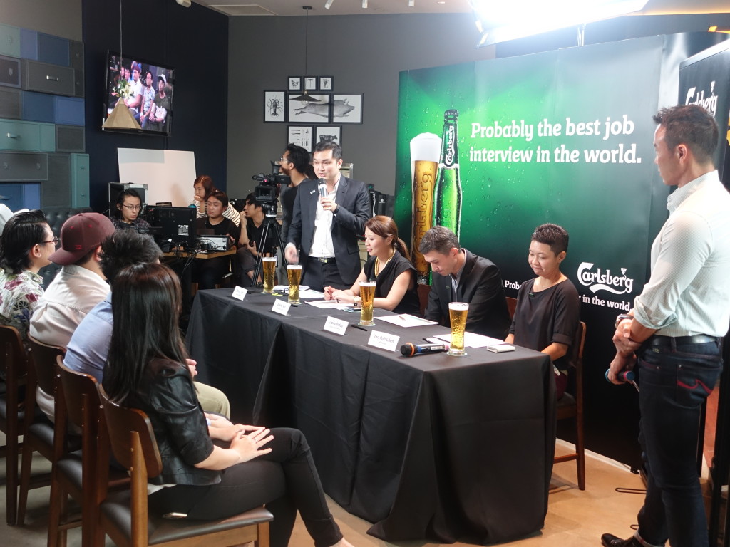 The interview is underway.