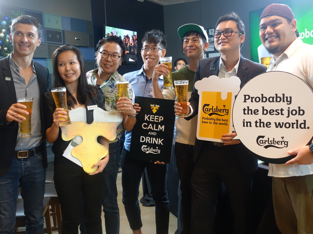 The interview may be over, but there's still plenty of Carlsberg to enjoy!