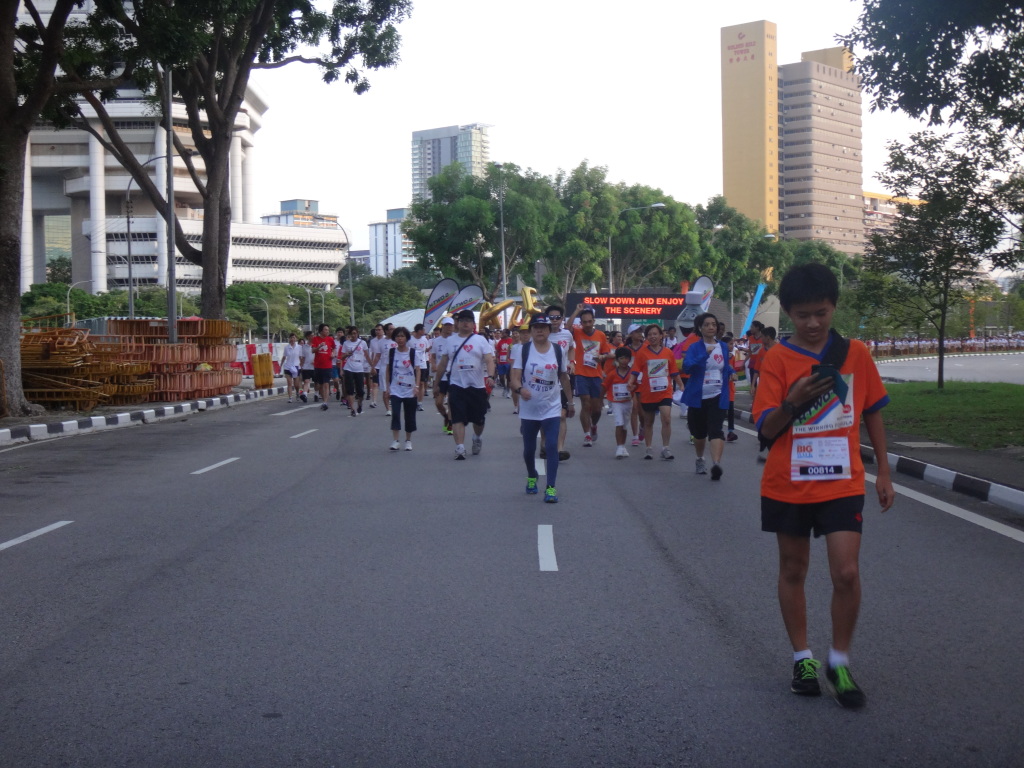 Walkers along the route.