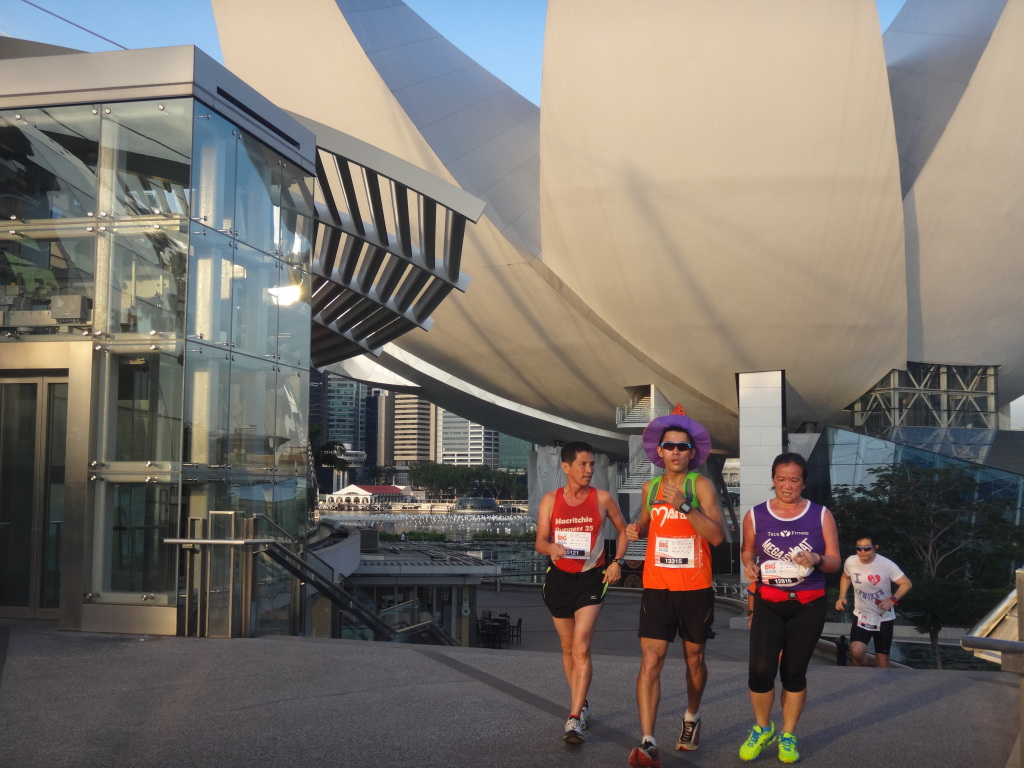 Chatting to each other whilst walking.