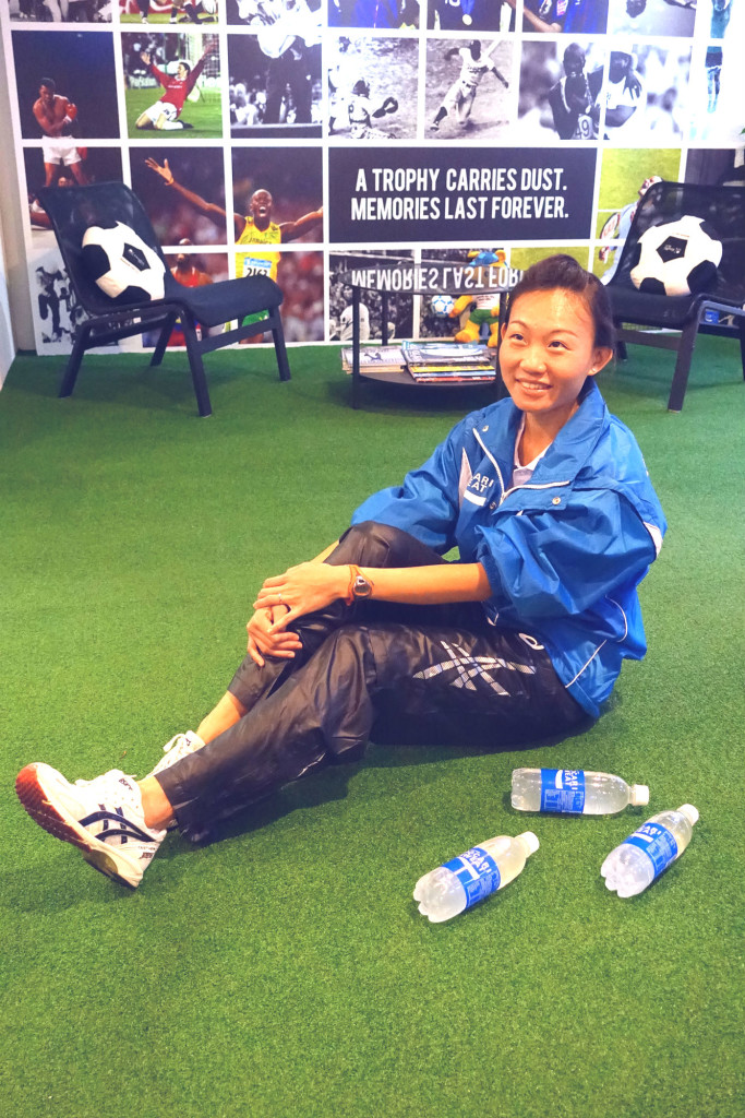 Neo found the supporters along the Olympics Marathon route to be very motivating.