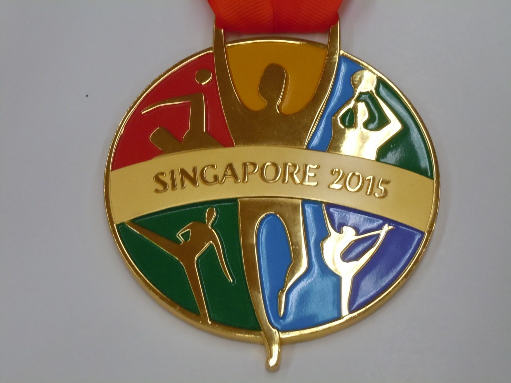 SEA Games marathon winner's medal - the other side.