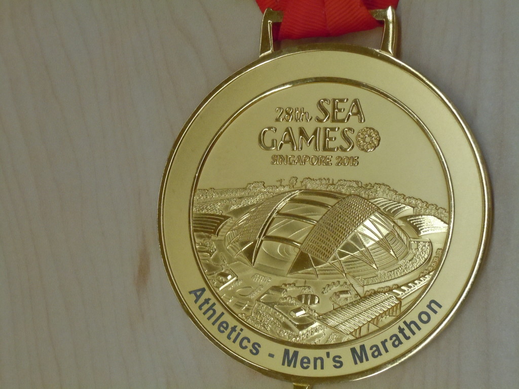 Soh's SEA Games marathon medal.