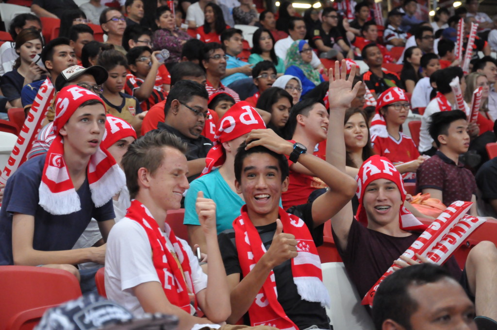 There were plenty of passionate Singaporeans in support of their country's football team.