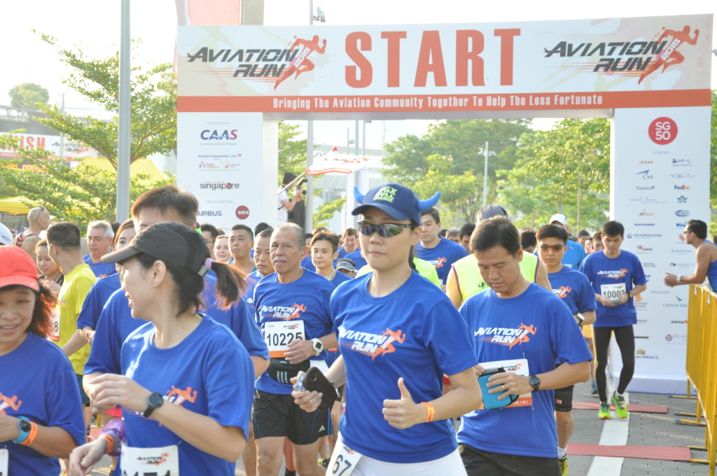 Runners at the Aviation Run 2015.