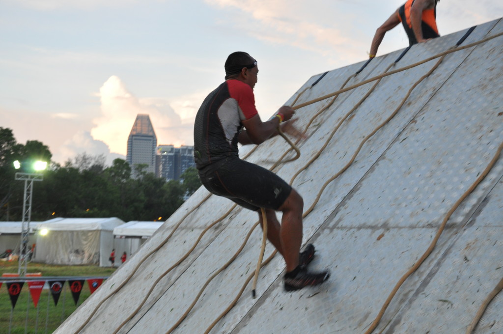 Conquering the slippery wall.