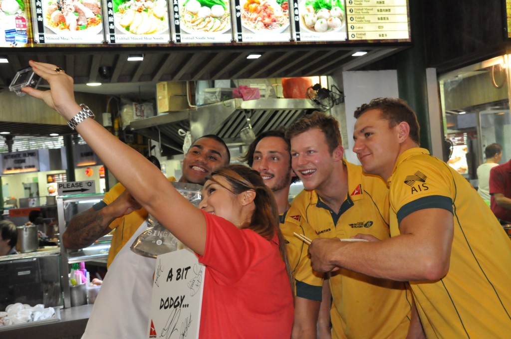 And it's selfie time...