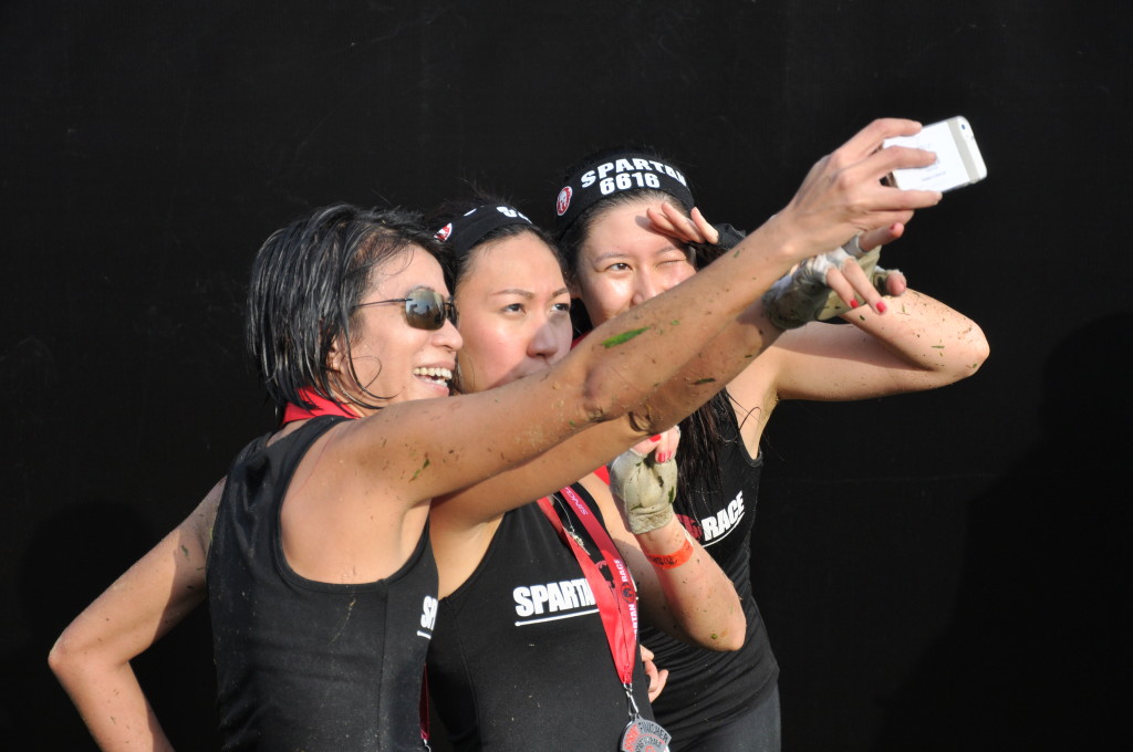 Of course we have to take a selfie!