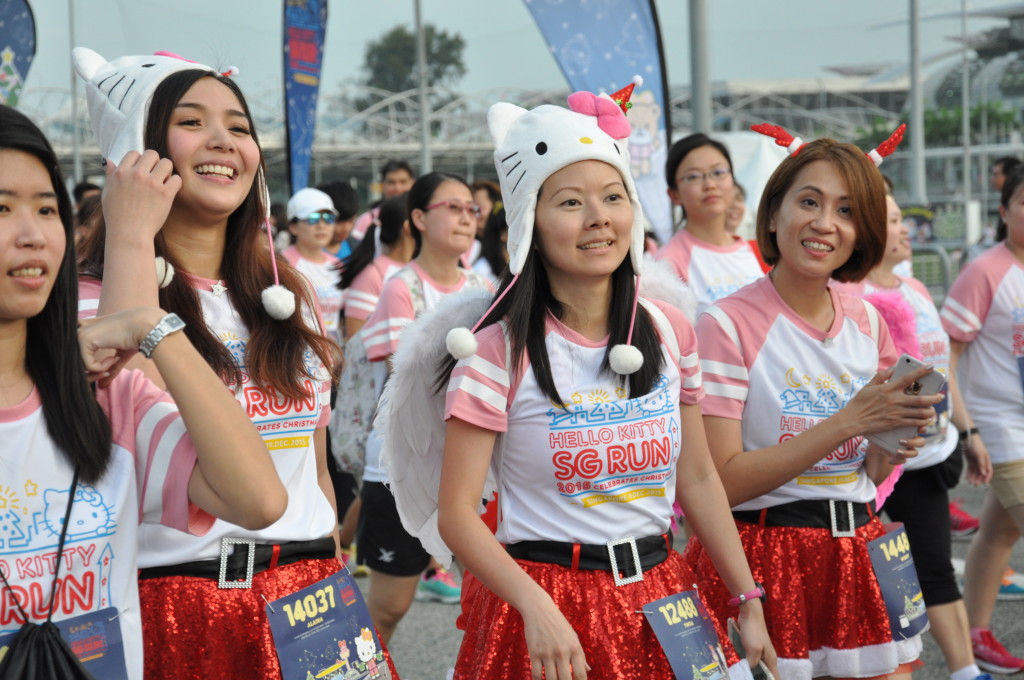 Runners are dressed up for the occasion.
