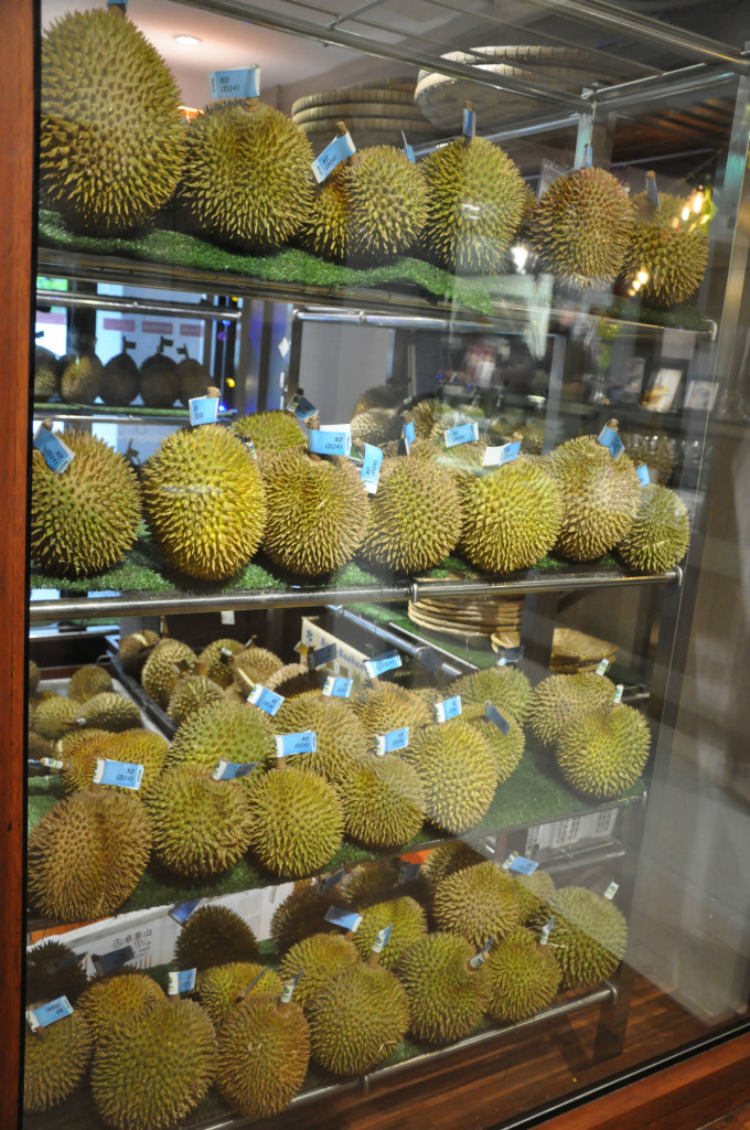 Rows of D24 durians.