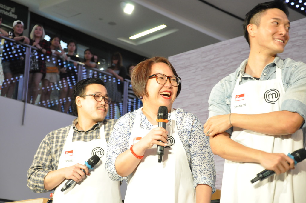 The 3 Singaporean MasterChef Asia contestants.