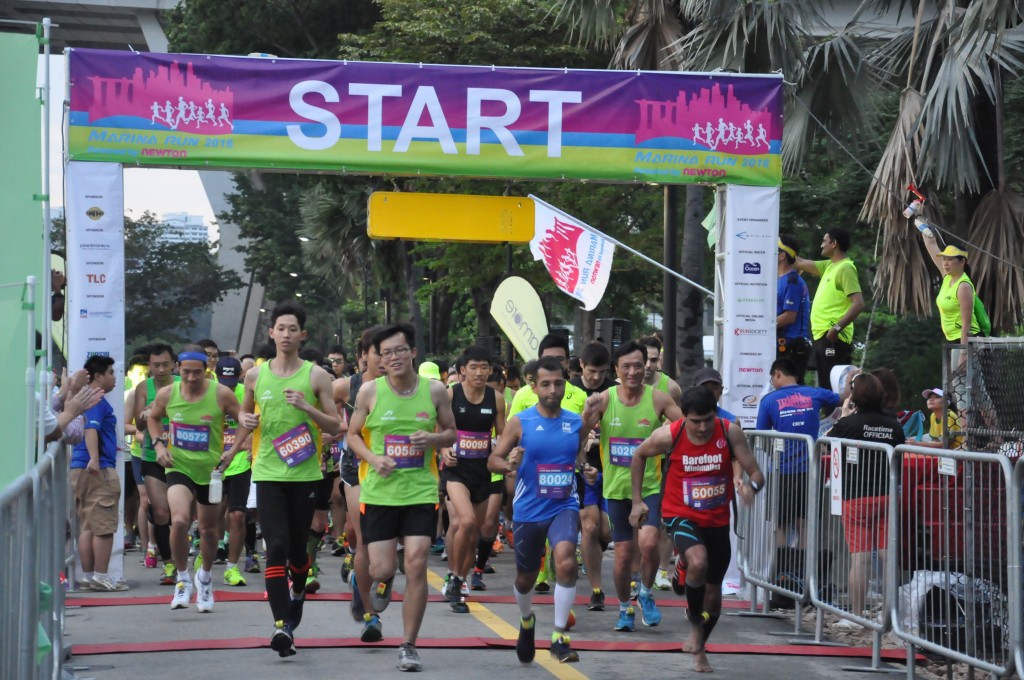 Marina Run 2016 flagging off.