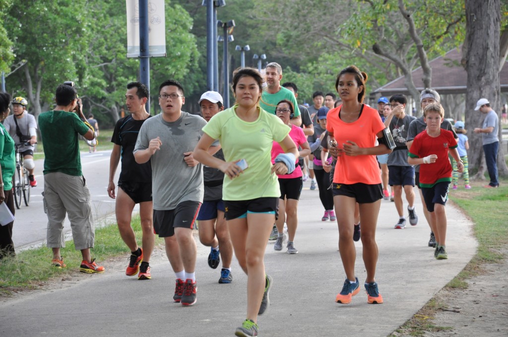 Running for cancer research.