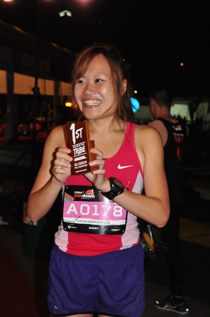 The smile of victory.