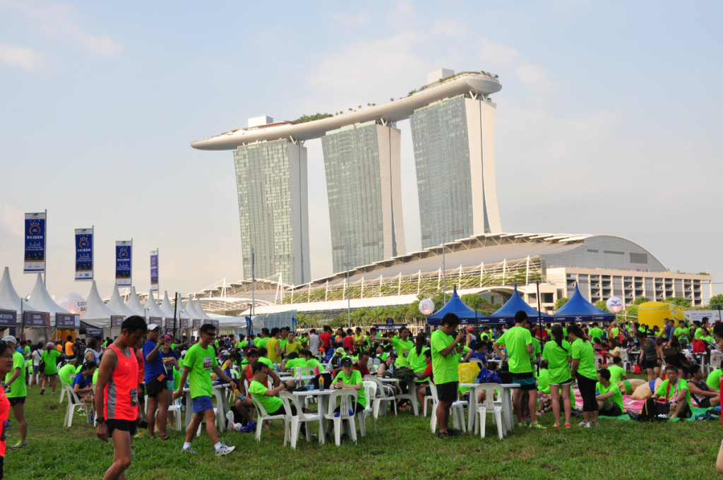 Matsuri Race Village is a hive of activity.