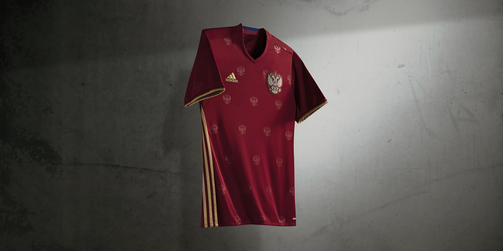 Russia Home Kit for Euro 2016.