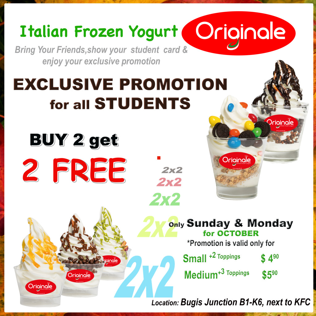 EXCLUSIVE Promotion for Students October
