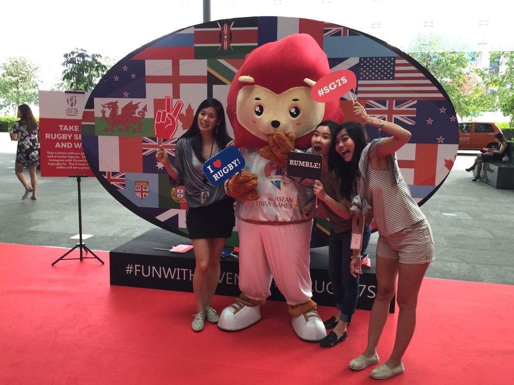 Nila made a special appearance too! (Photo courtesy of Rugby Singapore)