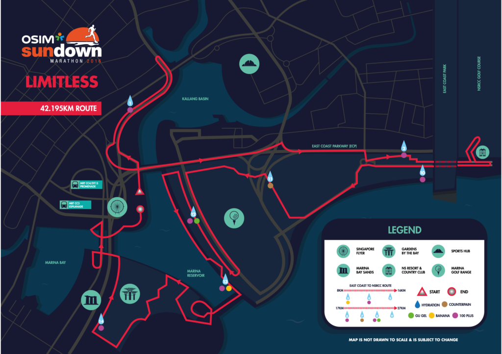 Know your race route for the Sundown Marathon.