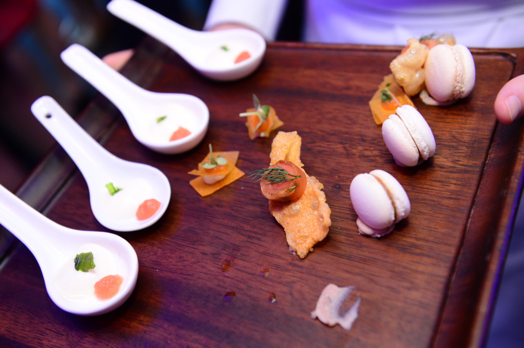 Canapés served to guests at the Food Hero finale. (Credit to: Scripps Networks Interactive).