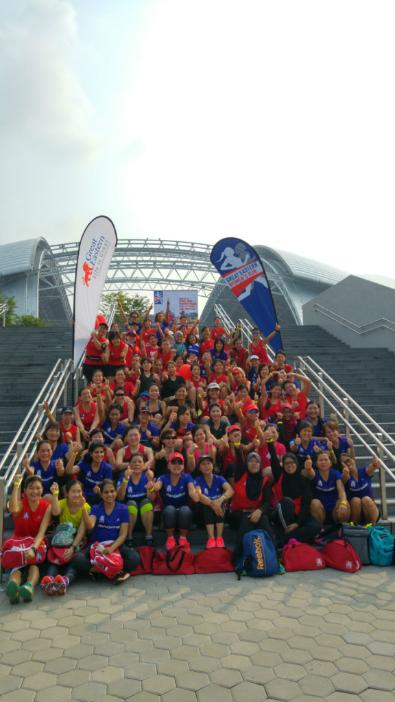 Happy women after the GEWR training run.