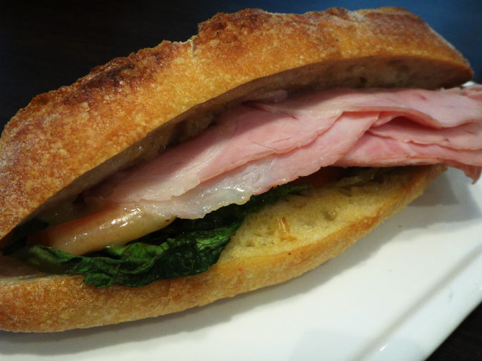 Ham and Cheese Baguette.