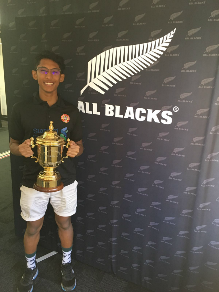 Sohilin learned that the All Blacks put 100% into each and every training session. [Photo courtesy of Sohilin]