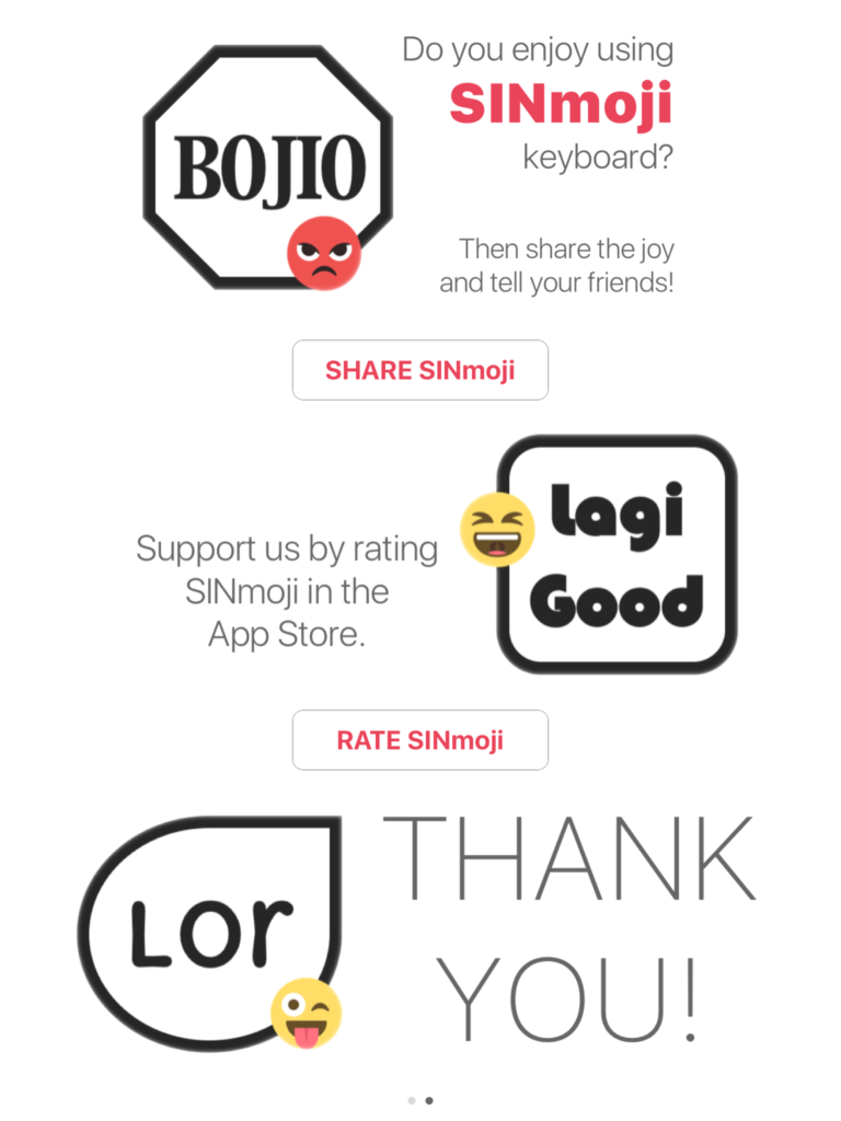 Overall, SINmoji is a cute and funky app.